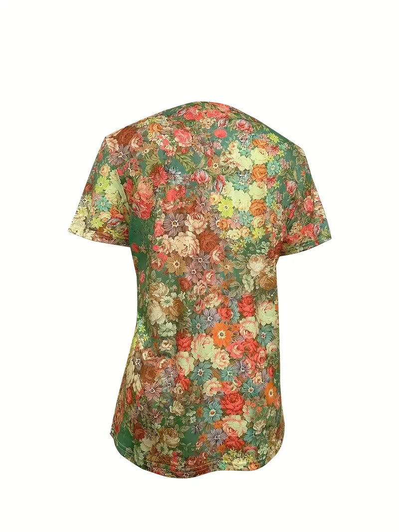 Federica | T-shirt met bloemenprint