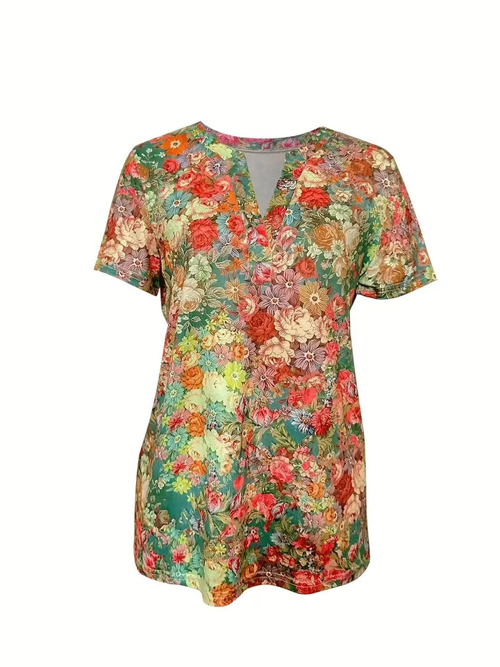 Federica | T-shirt met bloemenprint