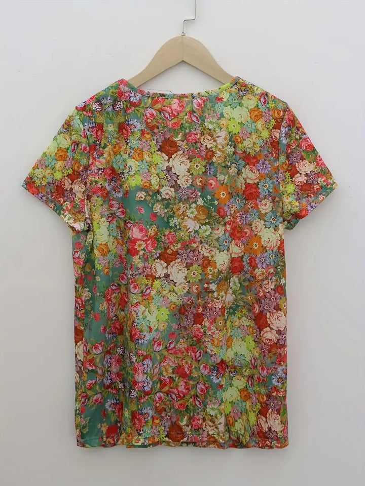 Federica | T-shirt met bloemenprint